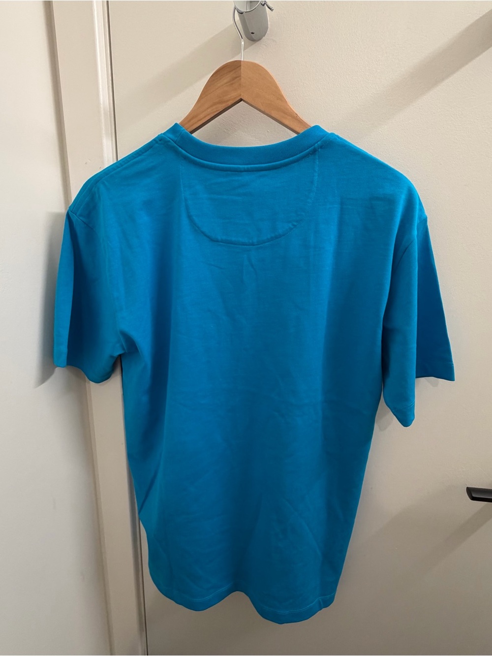 Valentino Turquoise Logo Crewneck Tee T-Shirt - Picture 5 of 6